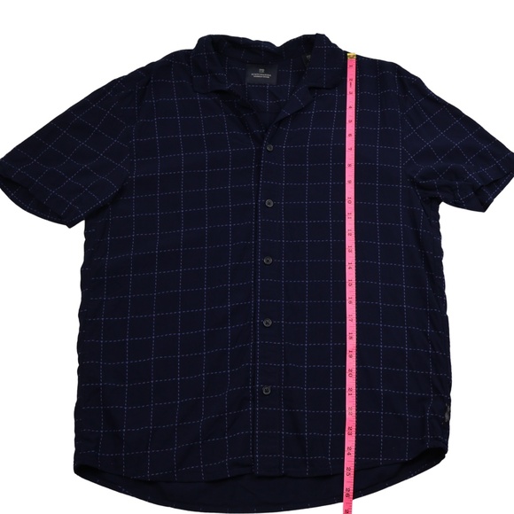 Scotch & Soda Amsterdam Couture Blue Windowpane Blouse Medium - Picture 9 of 11